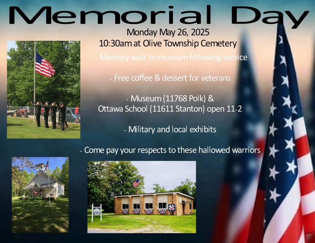 Memorial day olive township ottawa county michigan